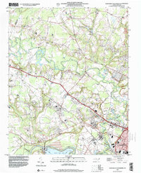 1998 Map of Northwest Goldsboro, Wayne County, NC — High-Res | Pastmaps